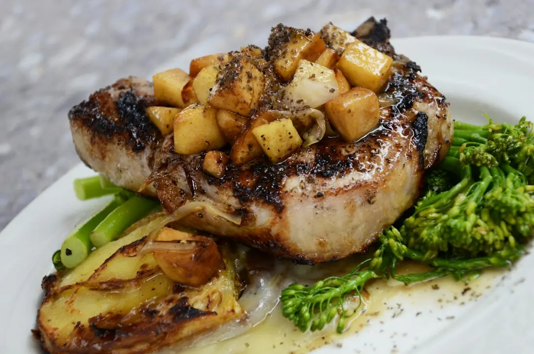 Roast Chicken, Caramelised Apple